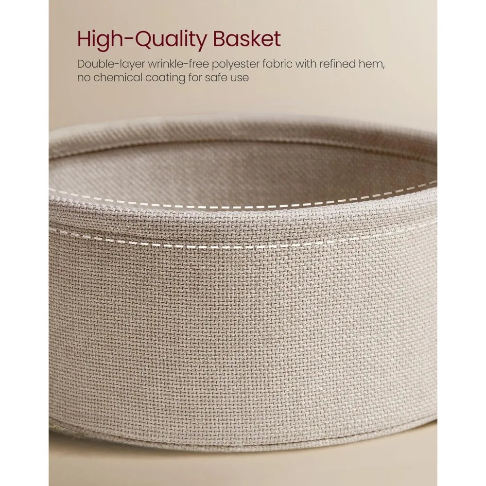 Coffee Table with Storage, Round Center Table