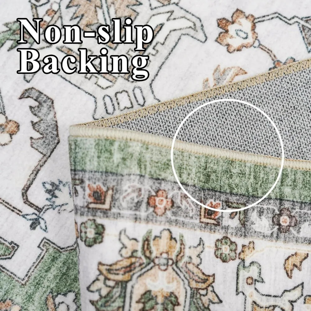 Washable 9x12 Area Rugs - Large  Stain Resistant Carpet