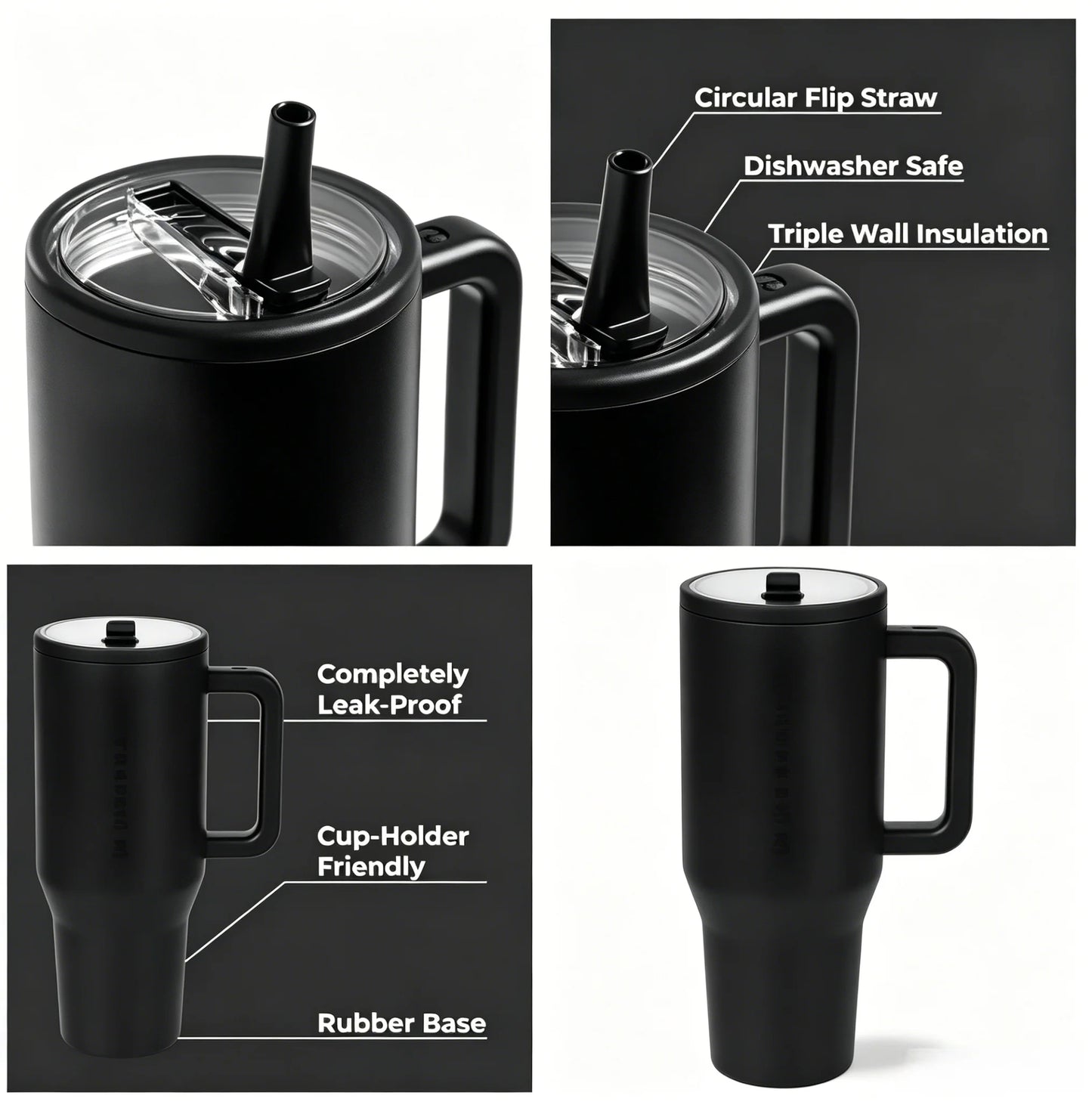 40oz Cream Insulated Stainless Steel Water Bottle