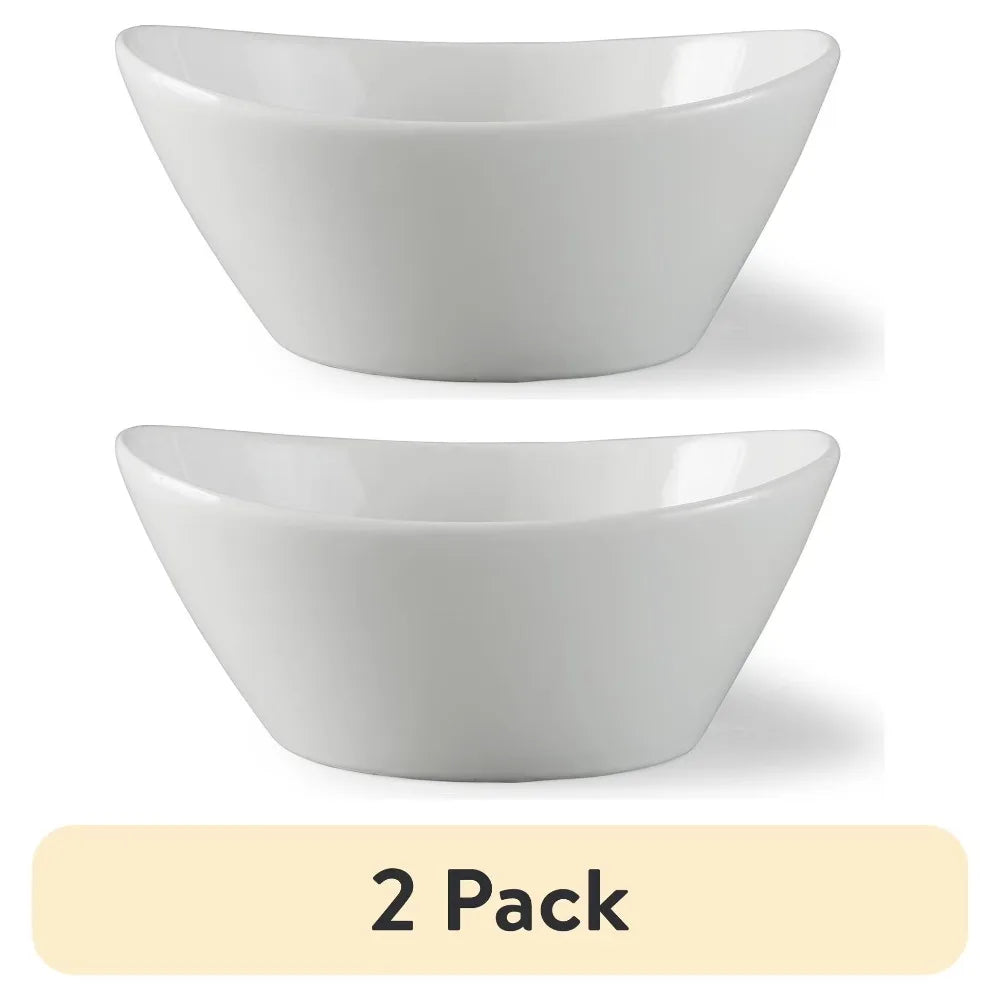Wave Pattern Ceramic Serving Bowl Set