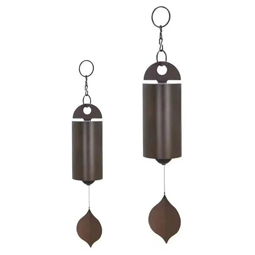 Copper Windchimes Retro Style Serenity Bell Wind Chimes Deep Resonance Deep Tone Cylinder for Patio Yard Porch Garden Decor
