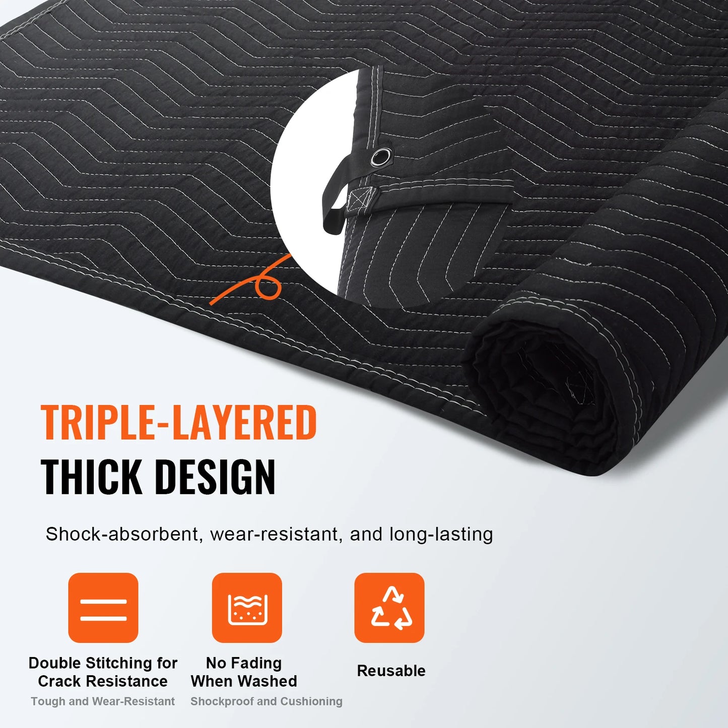 96" x 80" Sound Dampening Blanket Noise Blocking