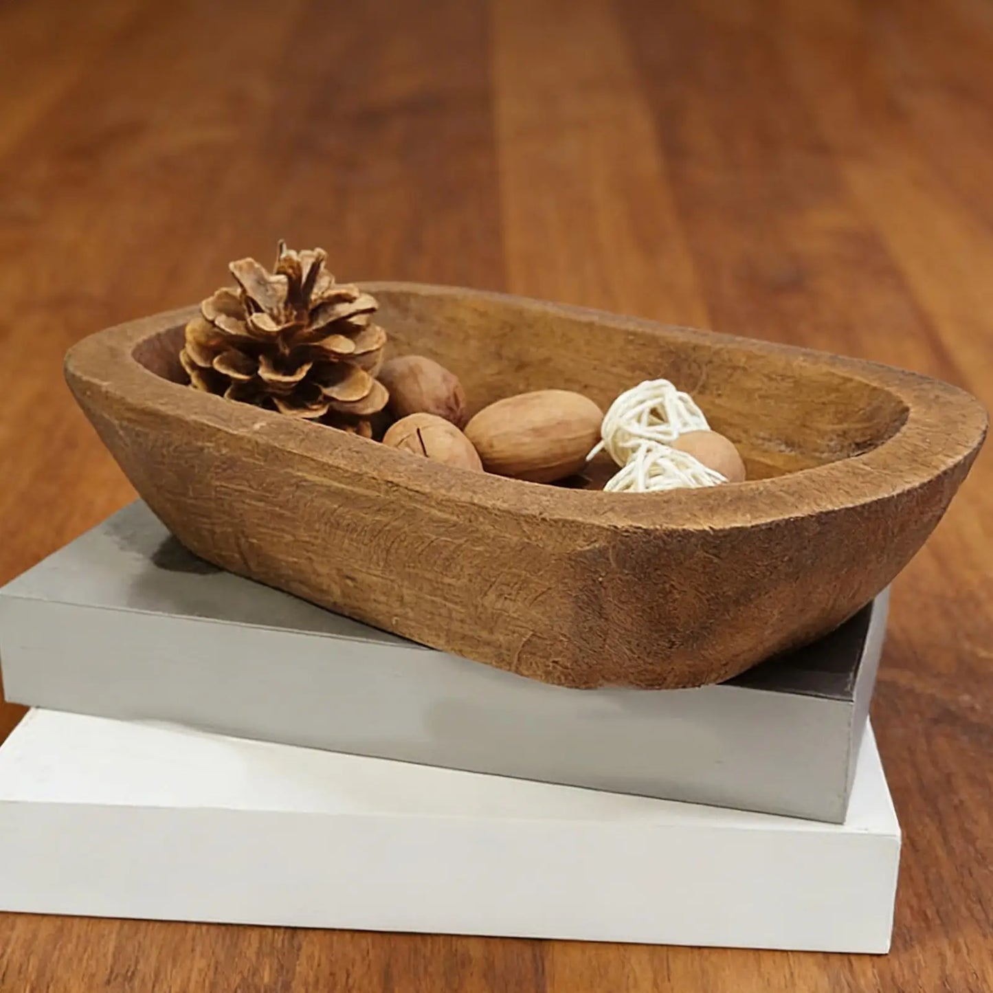 Wooden Bowl Handcrafted Bread Tray