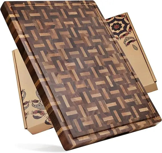 Cutting Board XXL Large  Acacia Wood Mixed With Oak - 24x18x1.5 Inch -