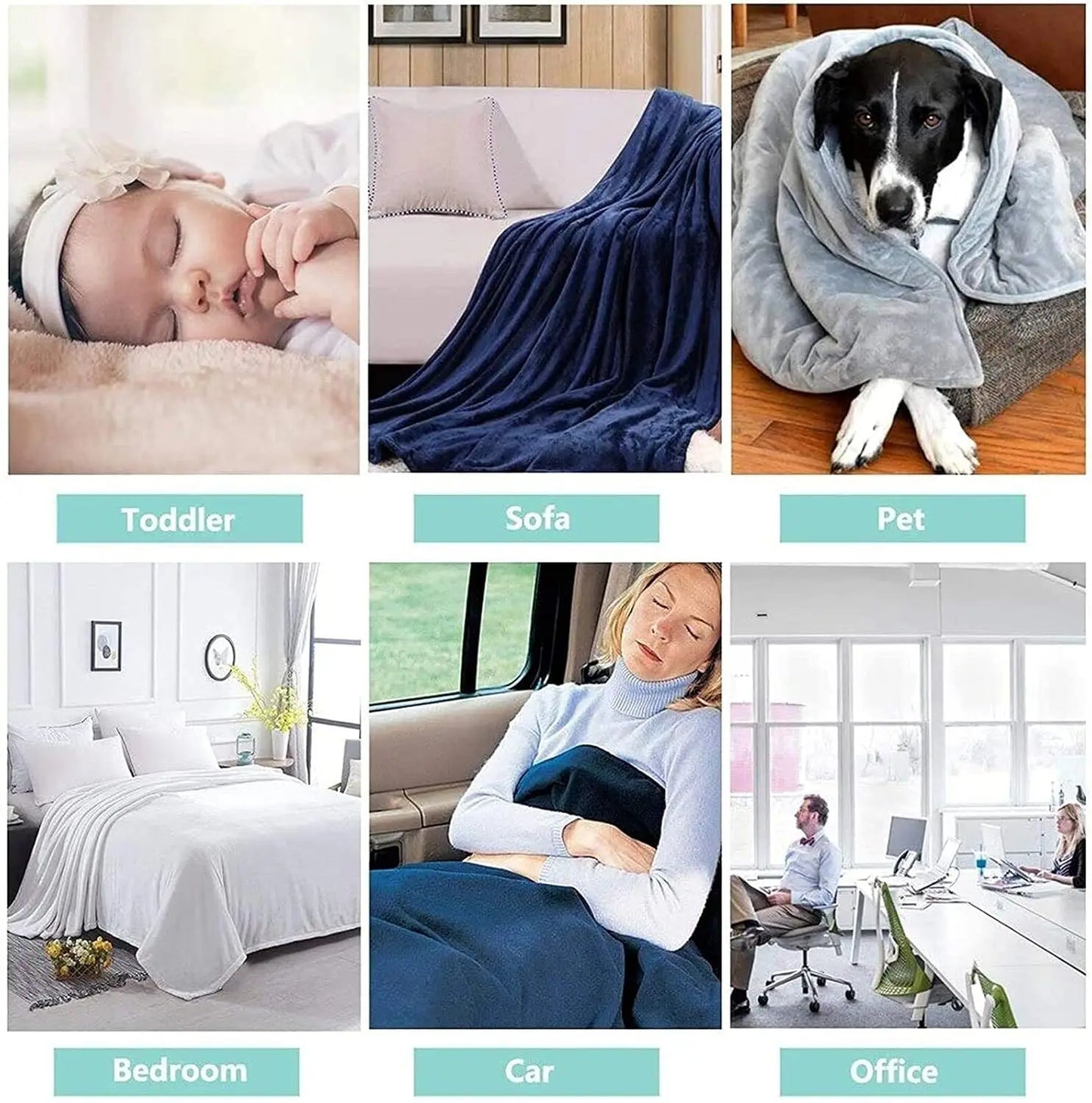 Perinsto Cute Dog Paws Prints Throw Blanket Ultra Soft Warm All Season