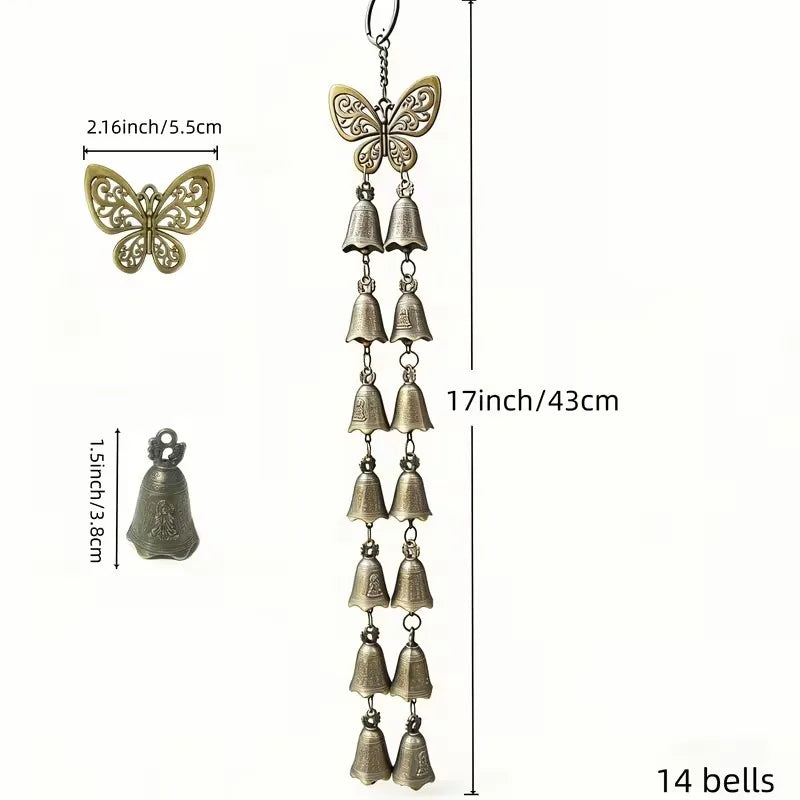 Butterfly Wind Chime Metal, Retro Iron Chime