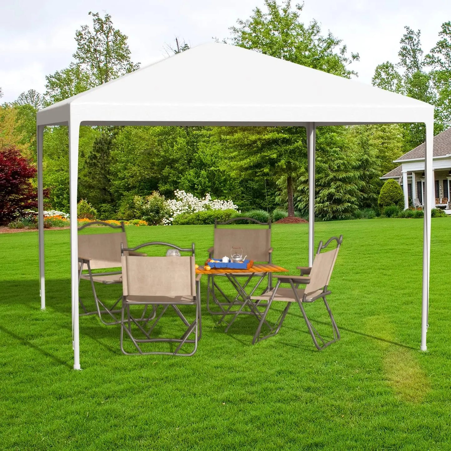 10x10 Gazebo Waterproof Outdoor Canopy Patio Tent