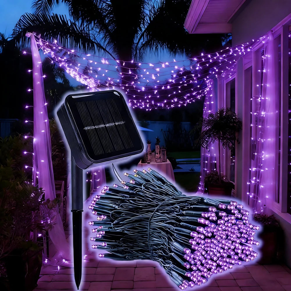 Solar String Lights Outdoor 20/50/100/200 LED Waterproof Lights