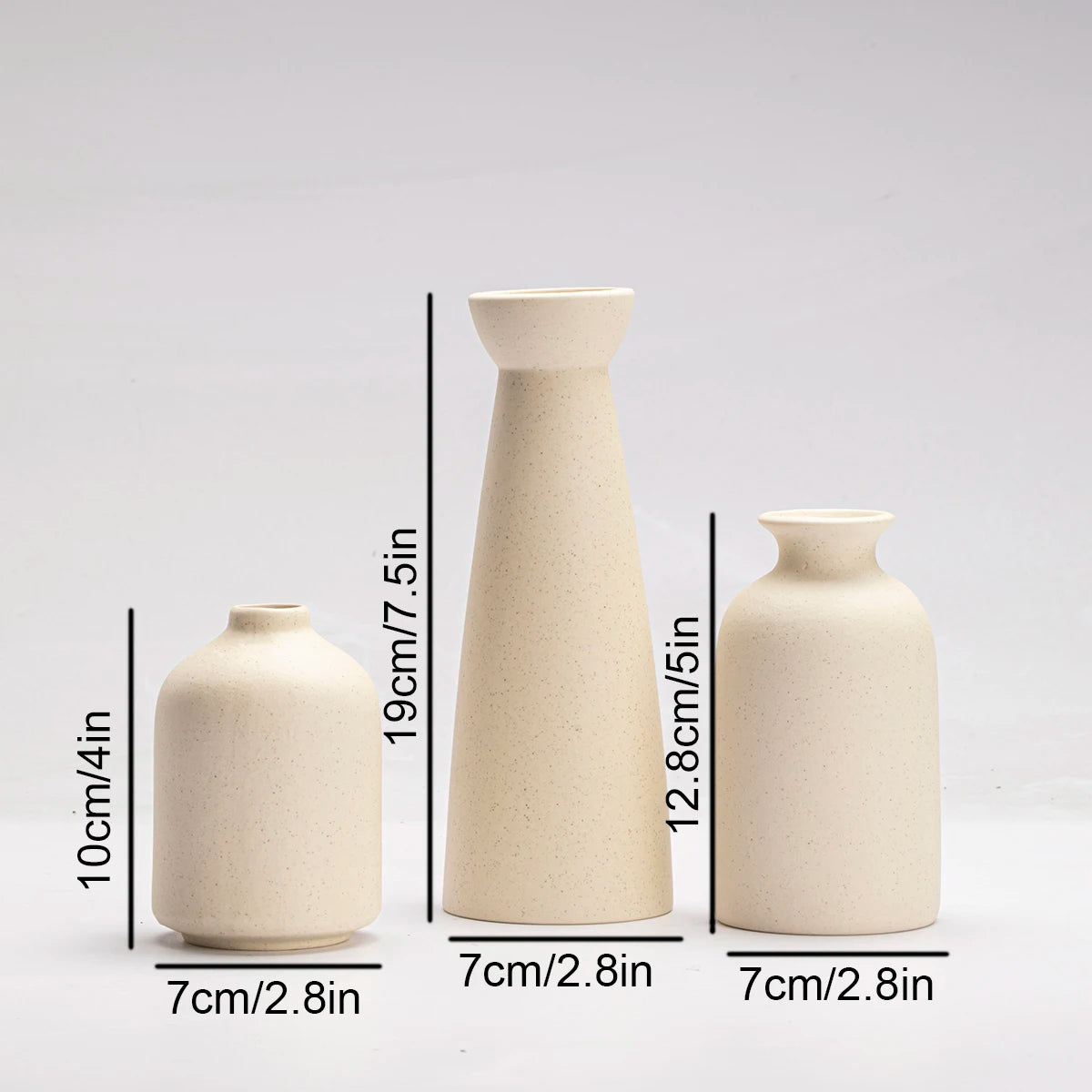 Ceramic vase Set-3 Small Flower vases