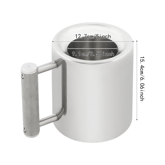 Dumbbell Heavy Cup 18/26lbs, Stainless Steel Fitness Cup 10.56/13.53oz,
