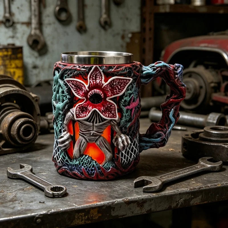 Monster Shape Mug Outdoor Camping 3D Texture Cup Coffee