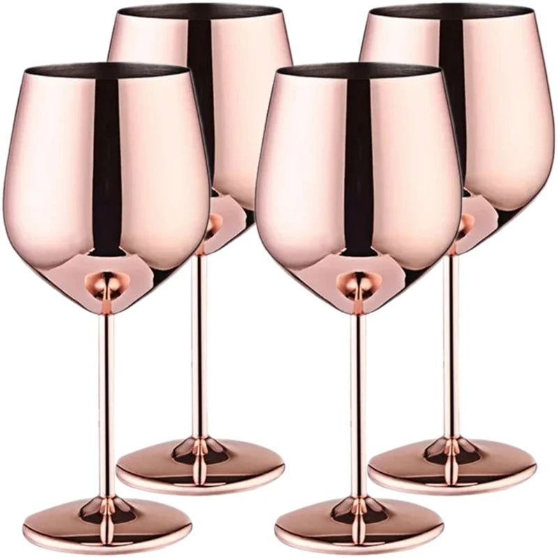 4PCS New Stainless Steel Cocktail Metal Wine