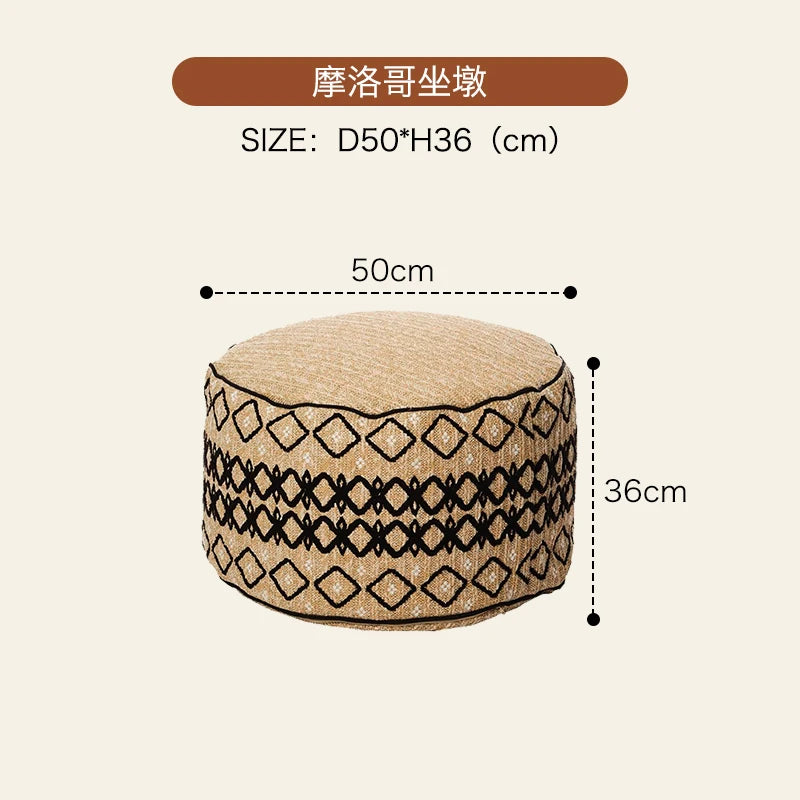 Bohemian Moroccan Pouf Ottoman