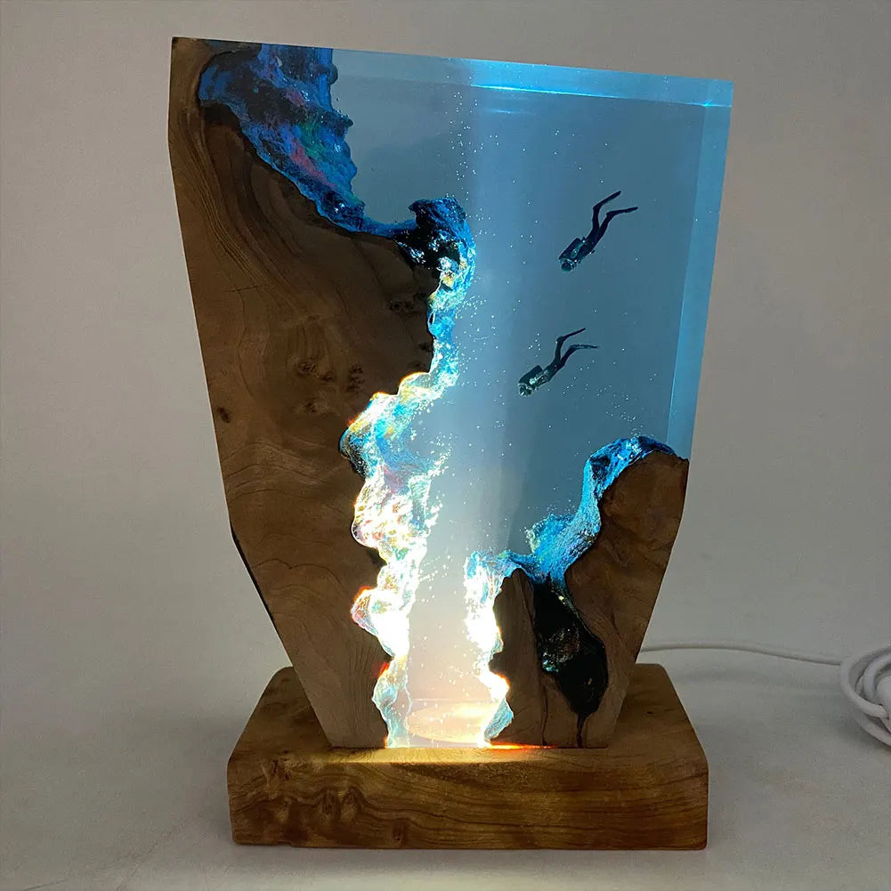 Seabed World Organism Resin Table Night Light