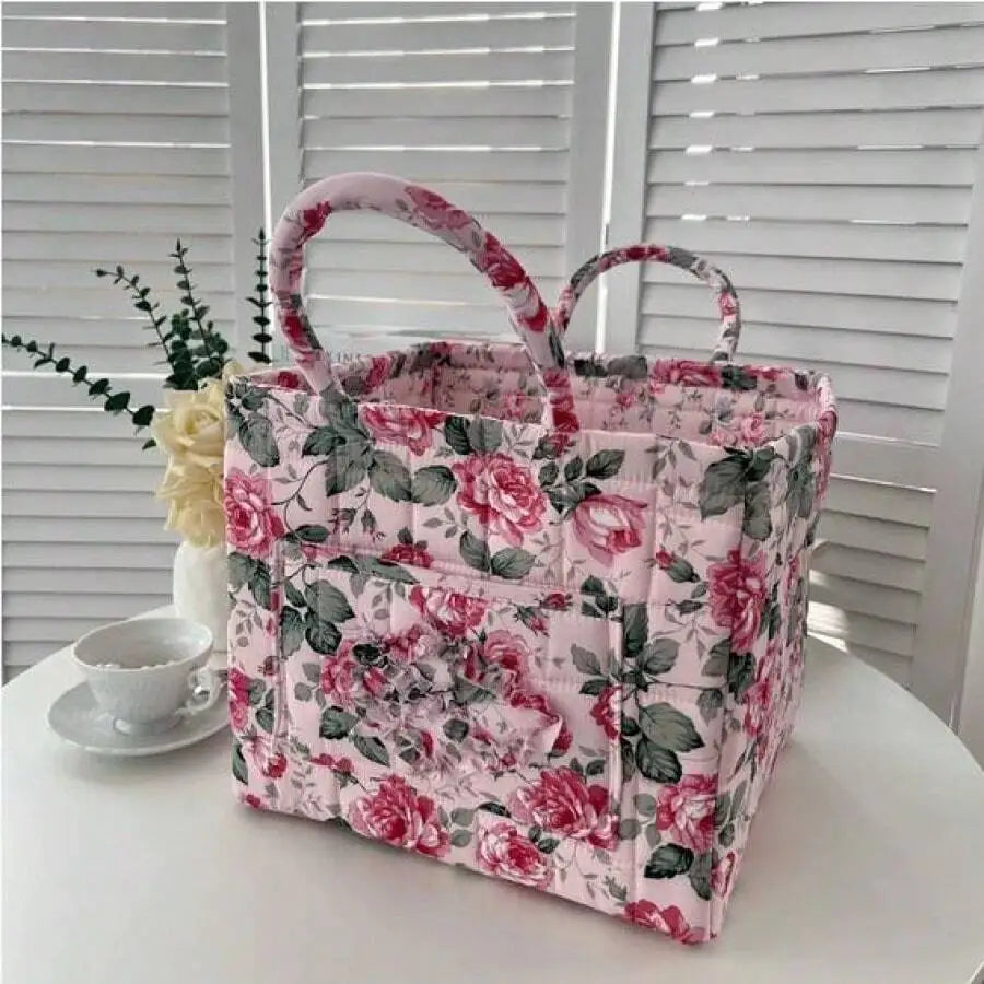 Large Capacity Fabric Storage Basket, Foldable Laundry  Carry Handles,