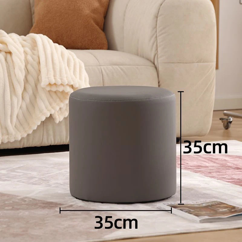 Wooden Ottomans Living Room  Vanity Stool Modern Low Step Stools
