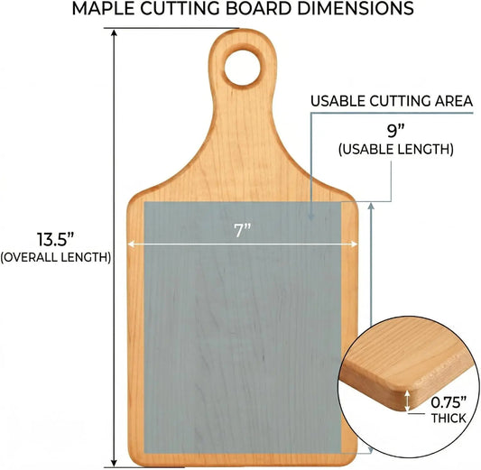 Handcrafted Maple Cutting Board with Handle