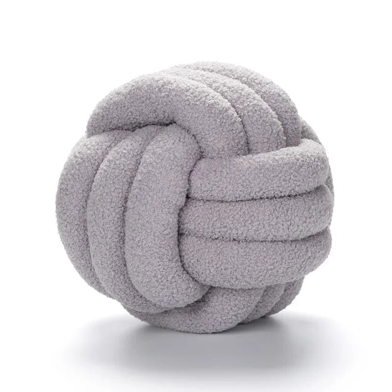 Knot Ball Round Throw Pillows