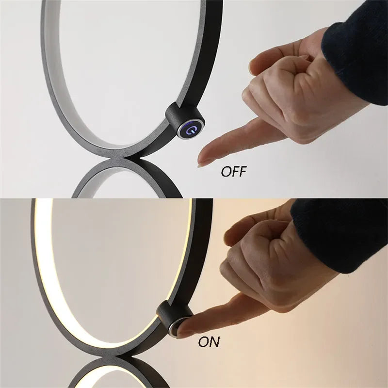 LED Floor Lamp Touch Switch Three-level Dimming