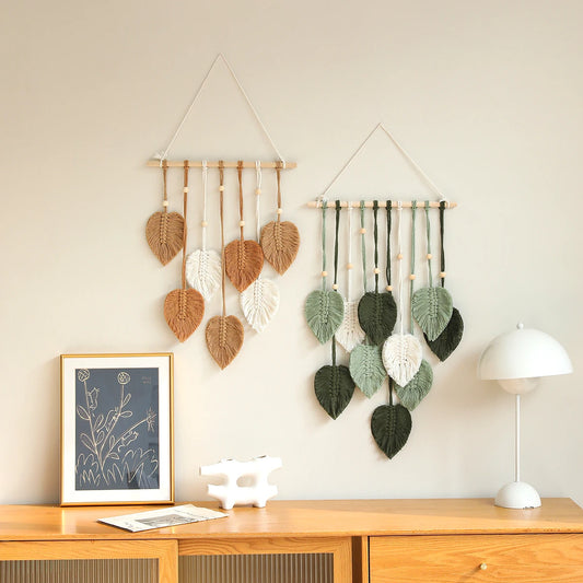 2pcs Bohemian hangings, hand-woven decorations