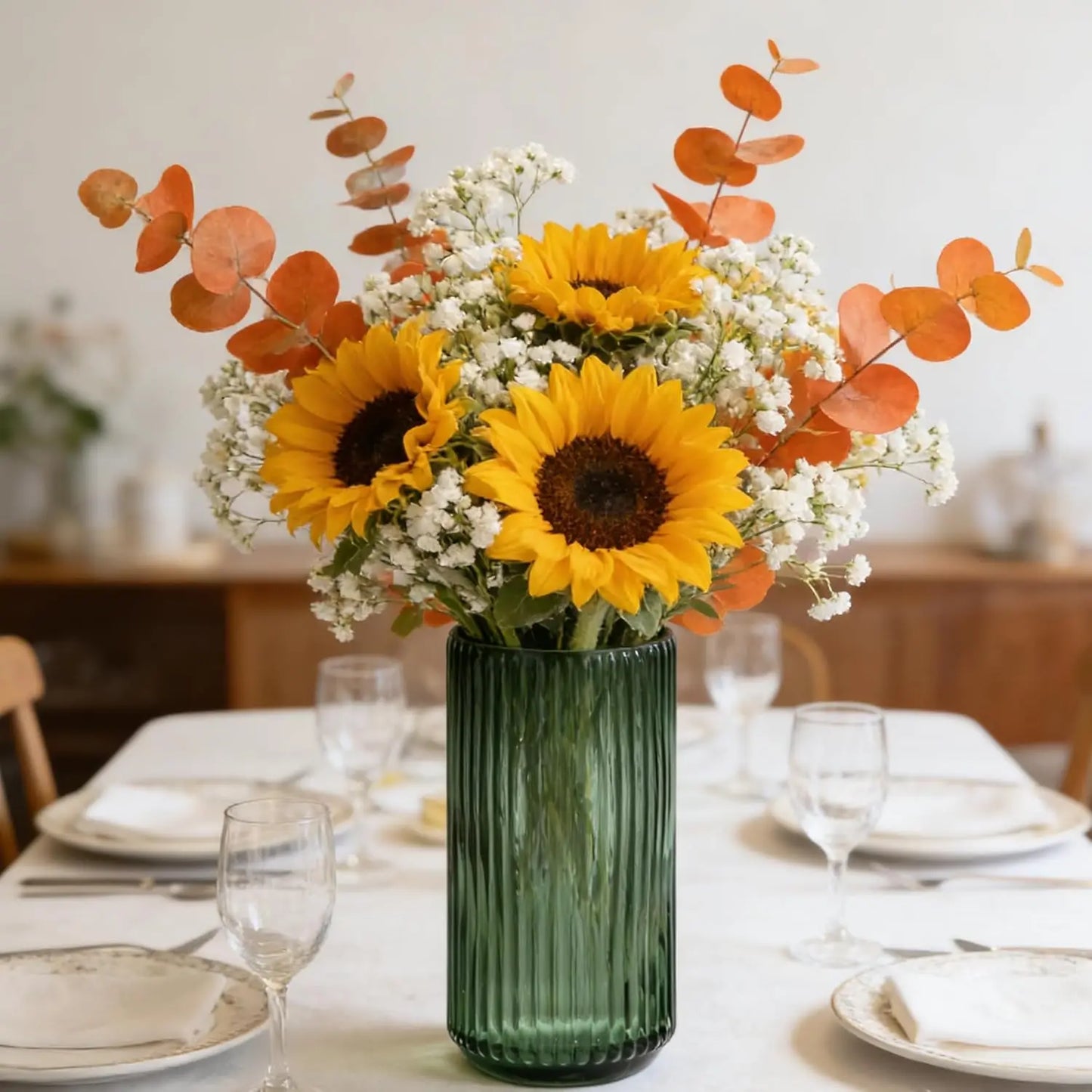 7.5" Thickened Glass Vase for Home Deco