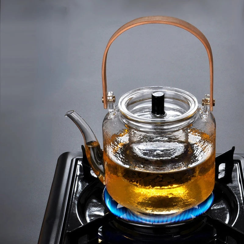 Kettle Electric Pottery Stove Heating Filter Glass Steaming Teapot