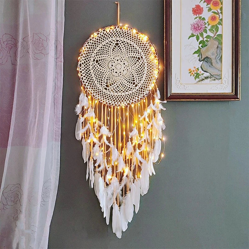 big dream catcher hanging/light decoration