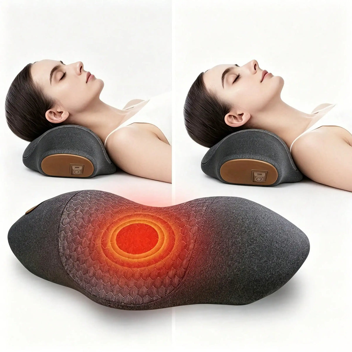 Portable USB Neck Massage Cushion,  Electric Massager Pillow