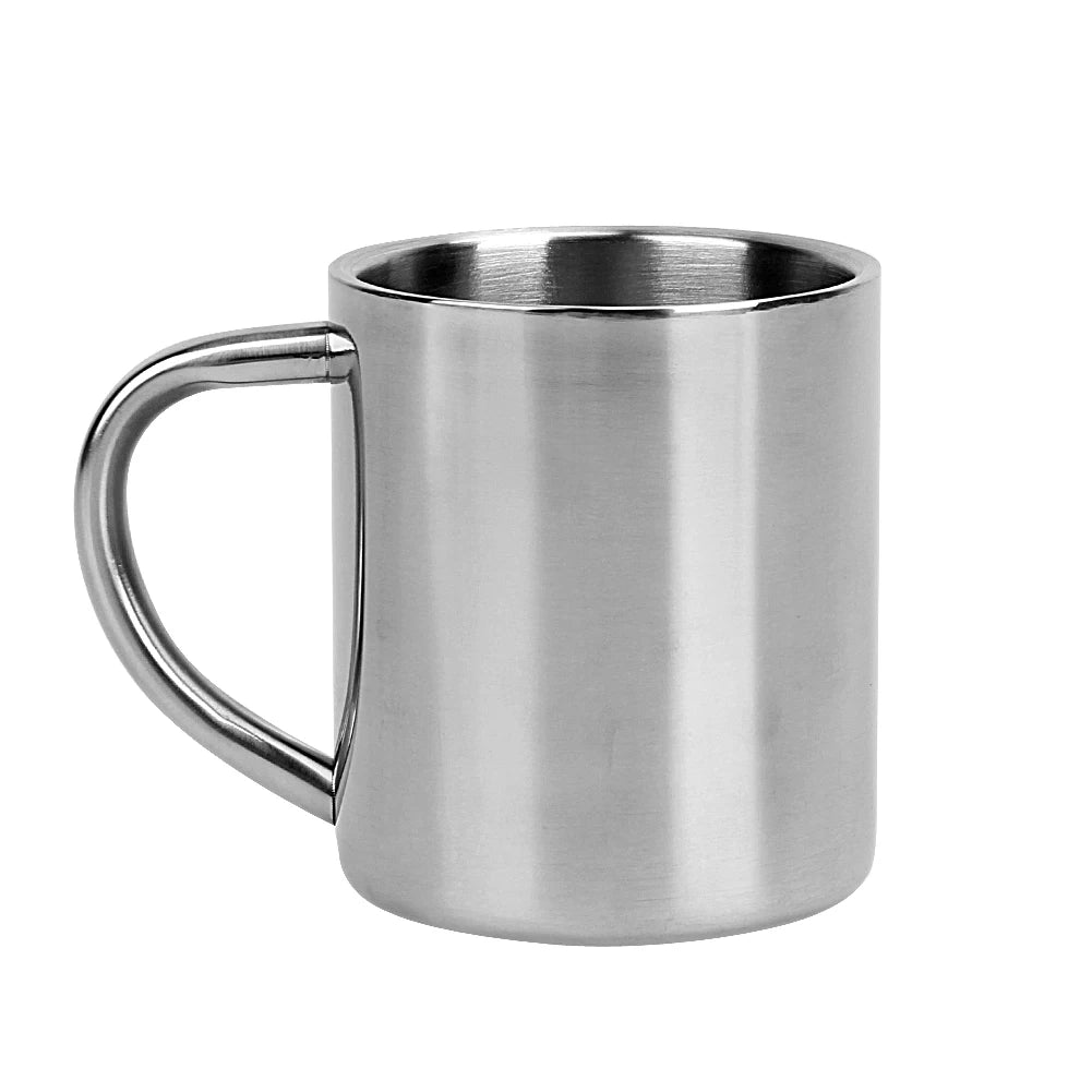 1-5PCS Stainless Steel Mug Cups 220ml Coffee Wine Beer