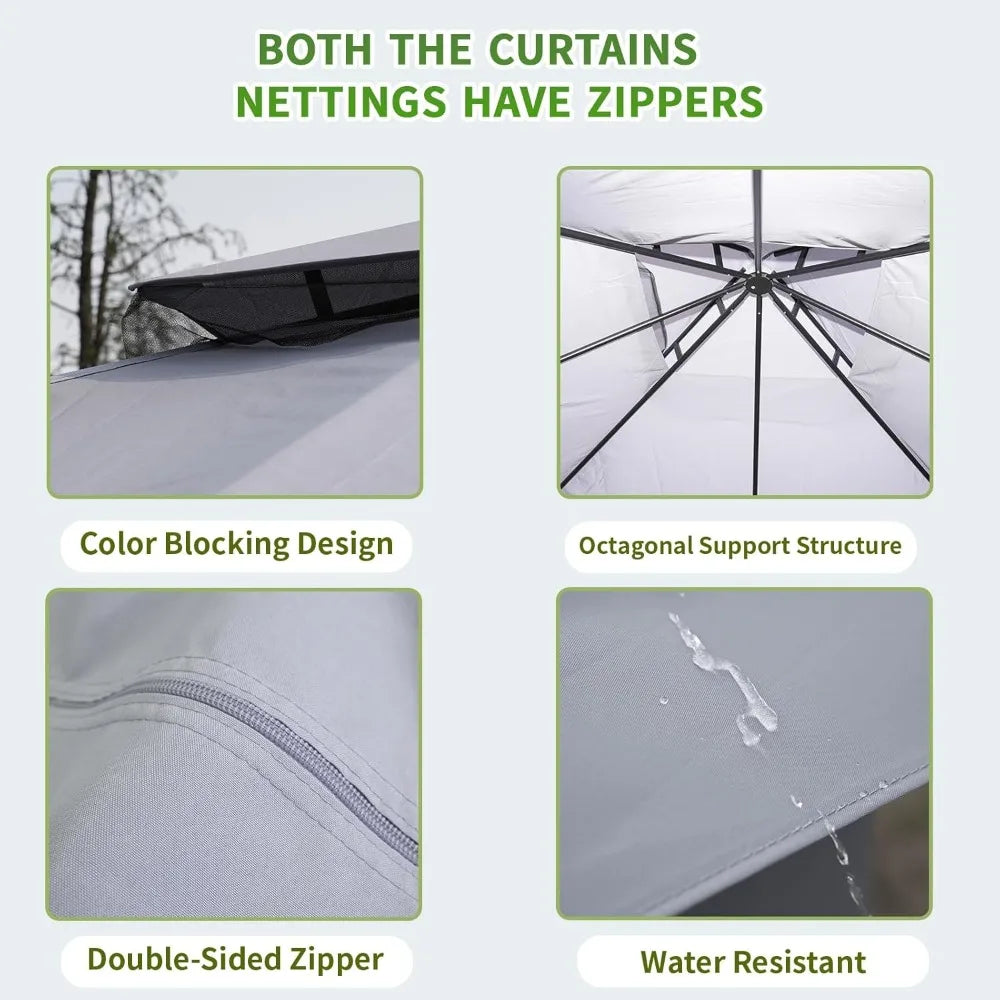 Outdoor Patio Gazebo - Heavy Duty Party Tent