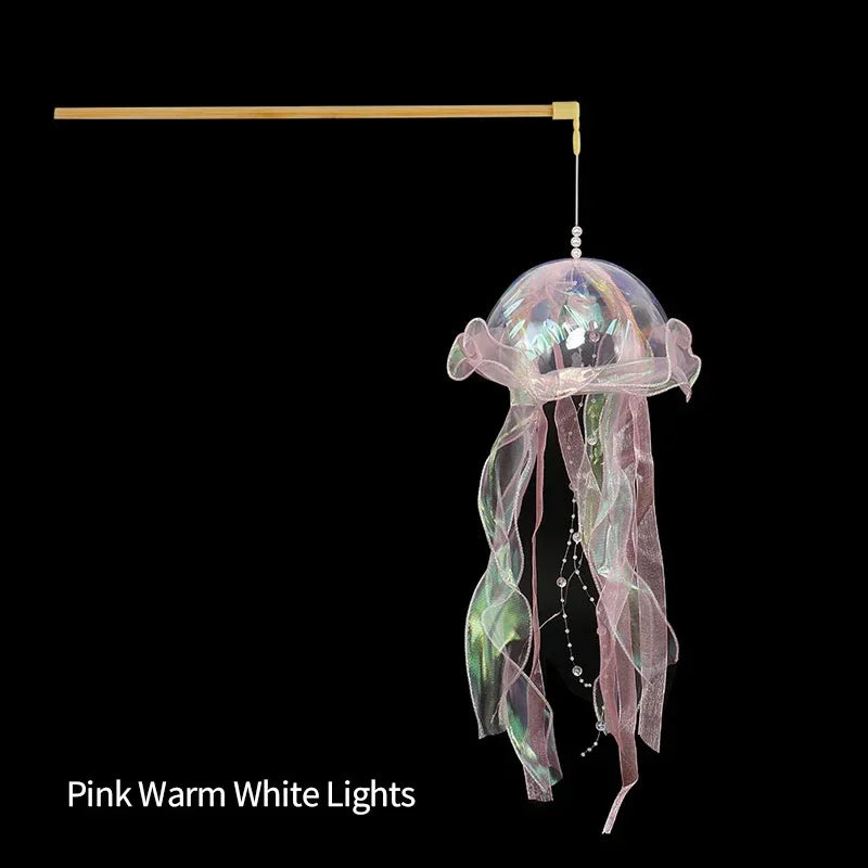 Jellyfish Lamp Hanging Night Light Under Colorful