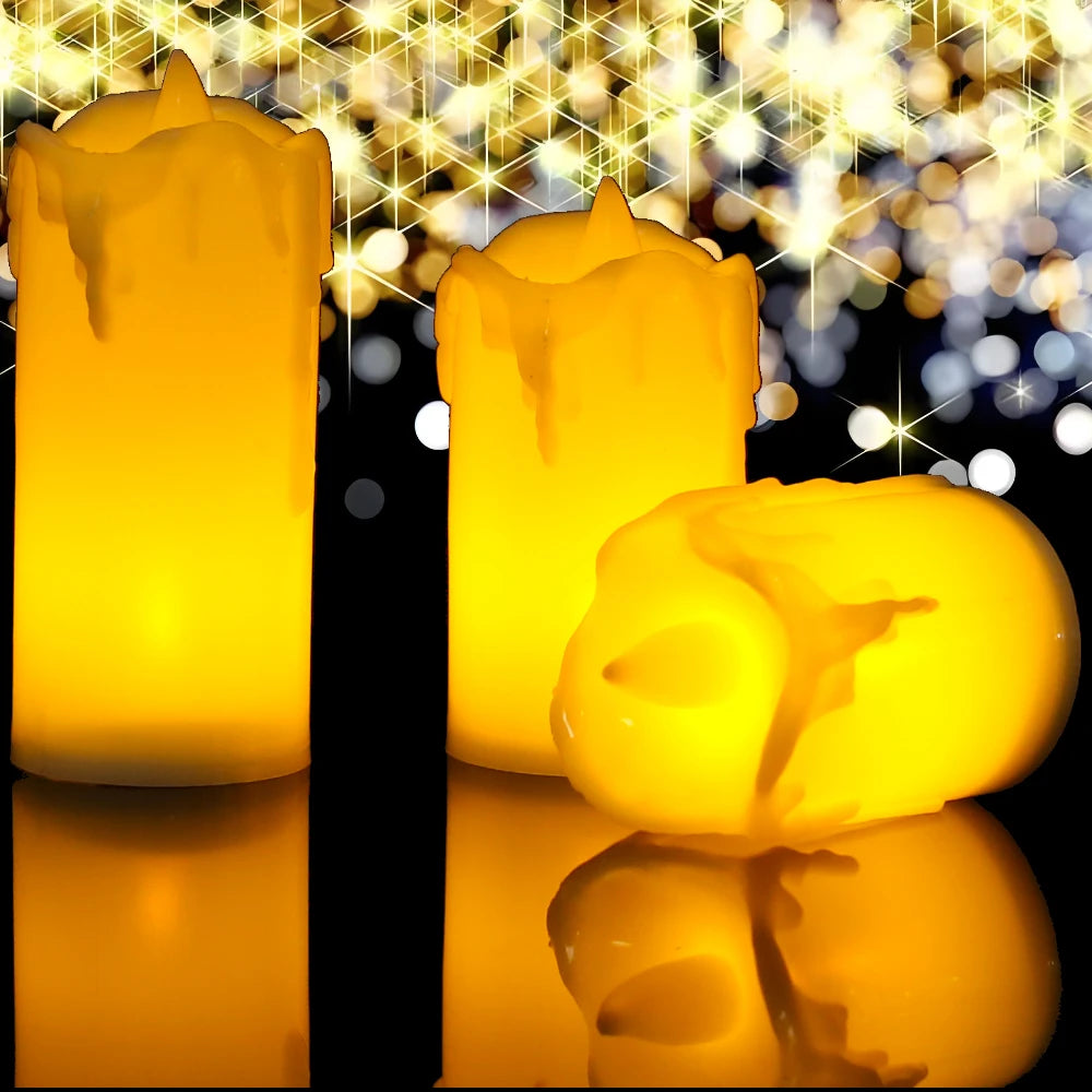 Flameless LED Votive Candles Set 100+Hour Lasting Electric Candles