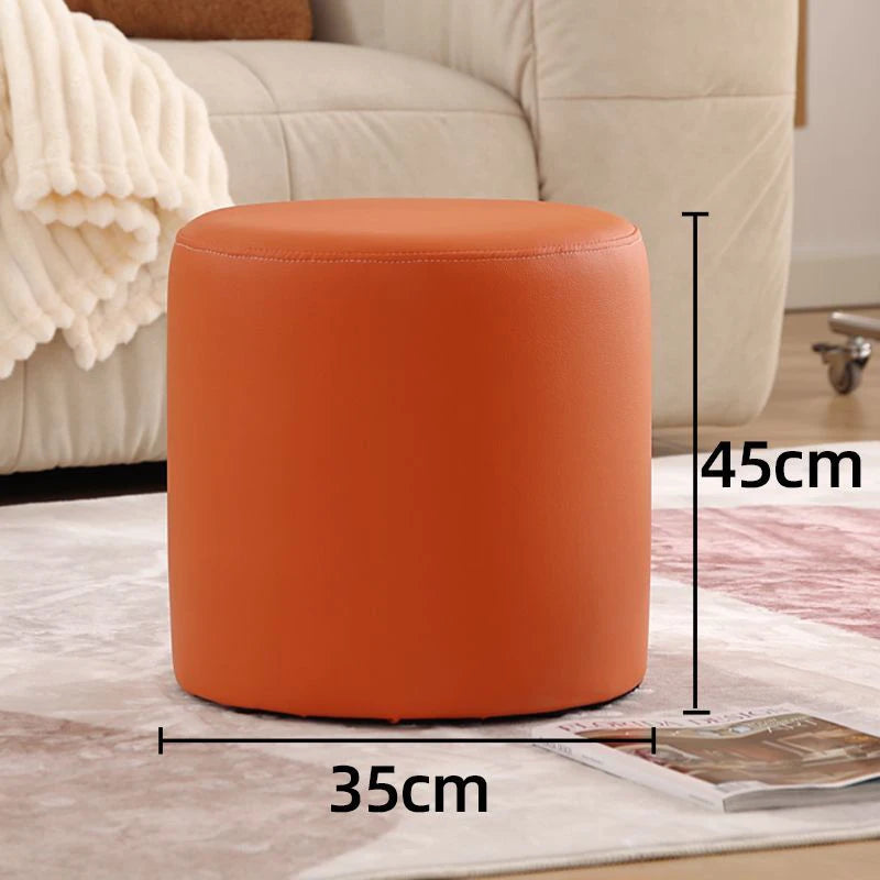 Wooden Ottomans Living Room  Vanity Stool Modern Low Step Stools
