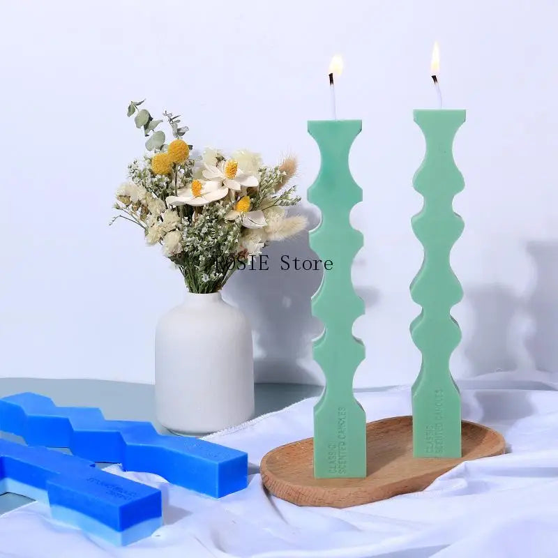 Long Strip Silicone Candle Mold Irregular Cylinder Candle Mold