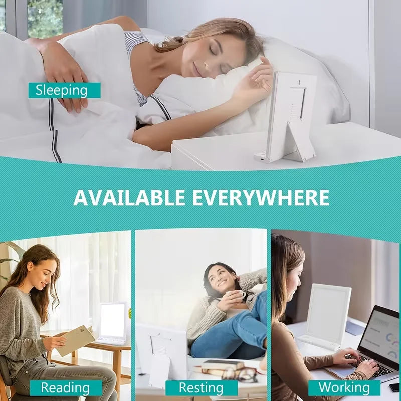 SAD Daylight Lamp -  3 Color Temperatures, 6 Timer & 10 White Noise