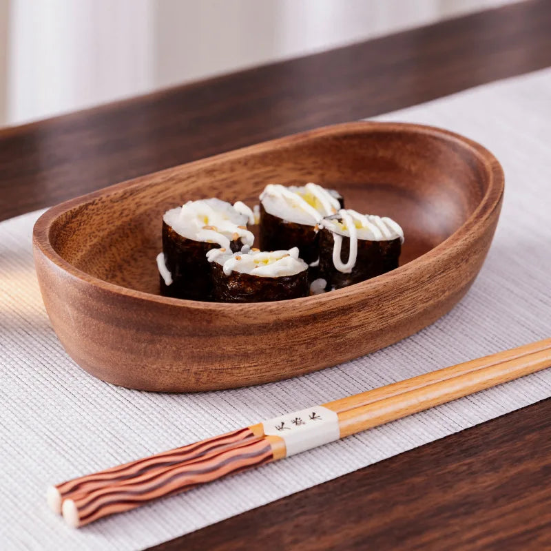 Walnut Wood Boat Shaped Bowl
