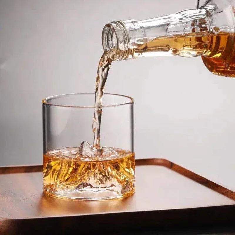 Glass Mountain Viewing Cup Mount Fuji Whiskey Cup