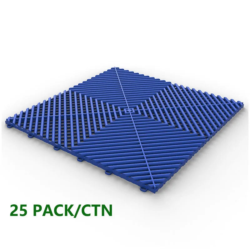 25PCS 1.8cm Thickness Garage Floor Mats Car Wash Room Floor Mat