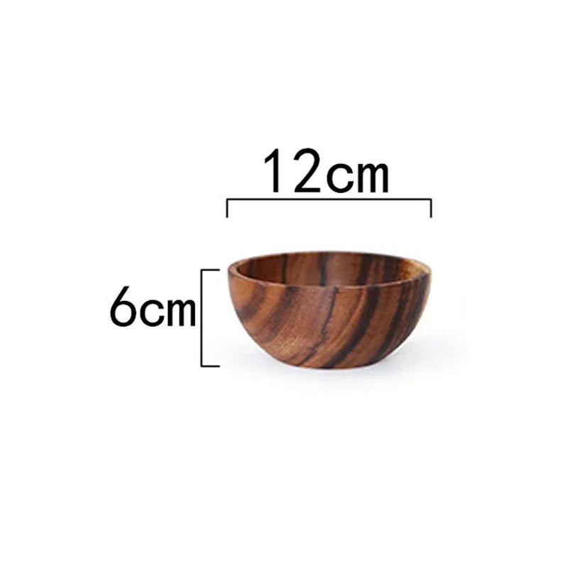 Acacia Wooden Bowl Japanese Style