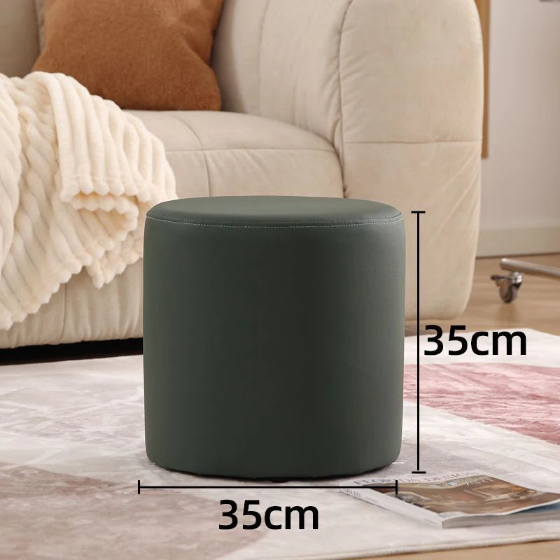 Wooden Ottomans Living Room  Vanity Stool Modern Low Step Stools