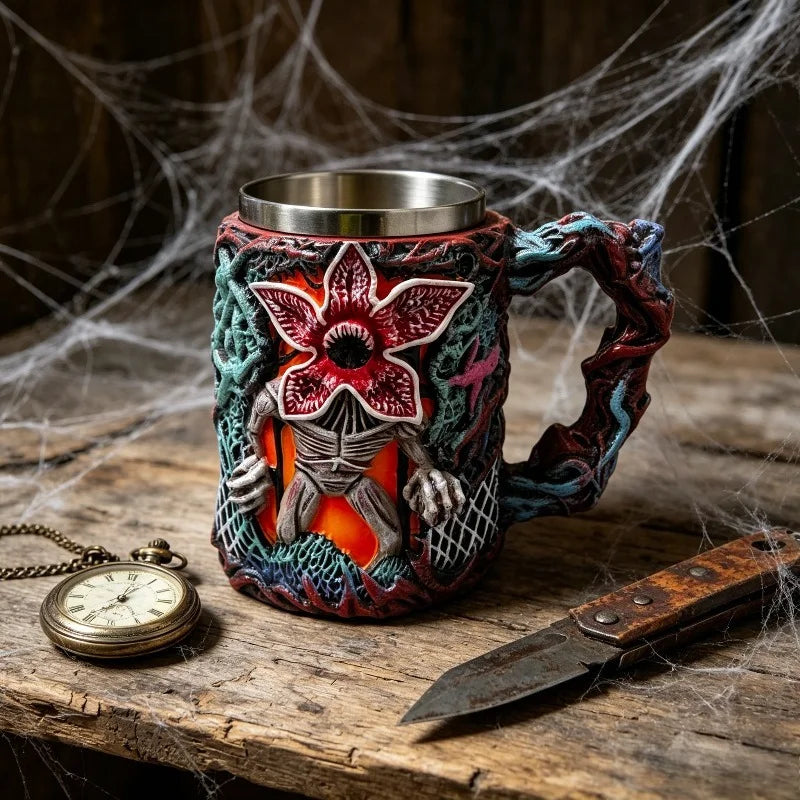 Monster Shape Mug Outdoor Camping 3D Texture Cup Coffee