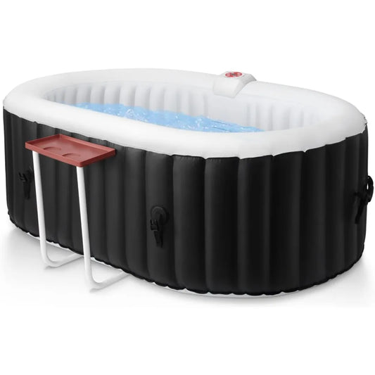 Hot Tub Inflatable Portable Oval Hot Tub Spa 2 Person