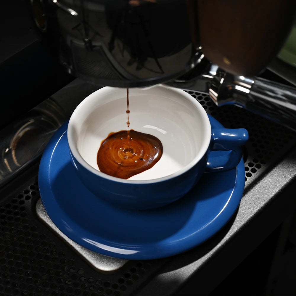 240ml Ceramic Latte Art Cup - Saucer  Cappuccino Cup