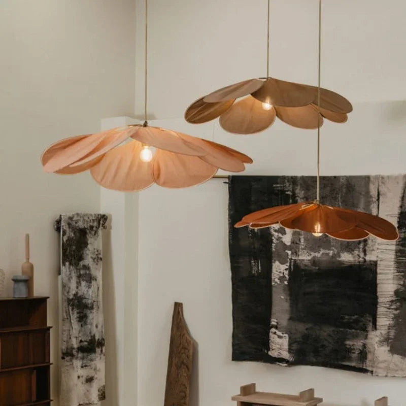 Bohemia Colorful Linen E27 Pendant Light Bedroom Edsion Bulb Led Chandelier Lighting Fixtures Stairs Hanging Lamp Suspend Light