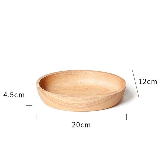 Boat Shape Serving Bowl  Natural Solid Oval Wooden Bowl