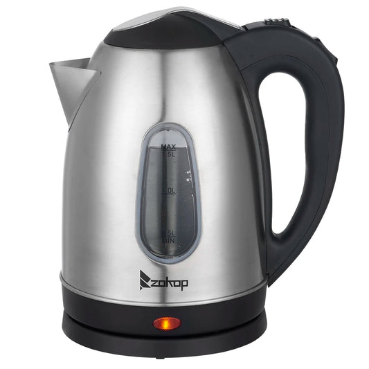 1.5L stainless steel electric kettle Silver gray