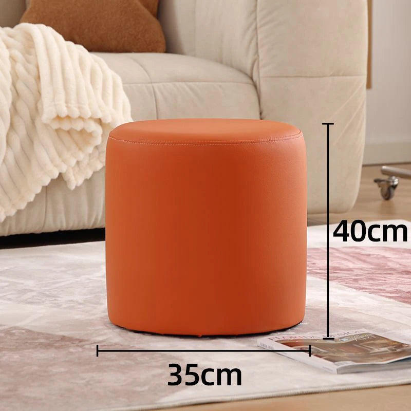 Wooden Ottomans Living Room  Vanity Stool Modern Low Step Stools