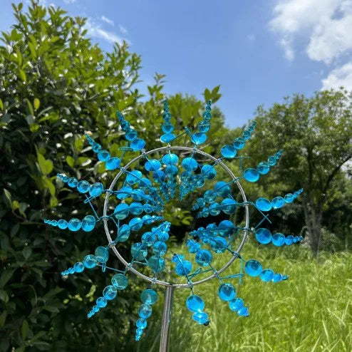 Unique Wind Collector Magical Kinetic Energy Metal Windmill Rotator