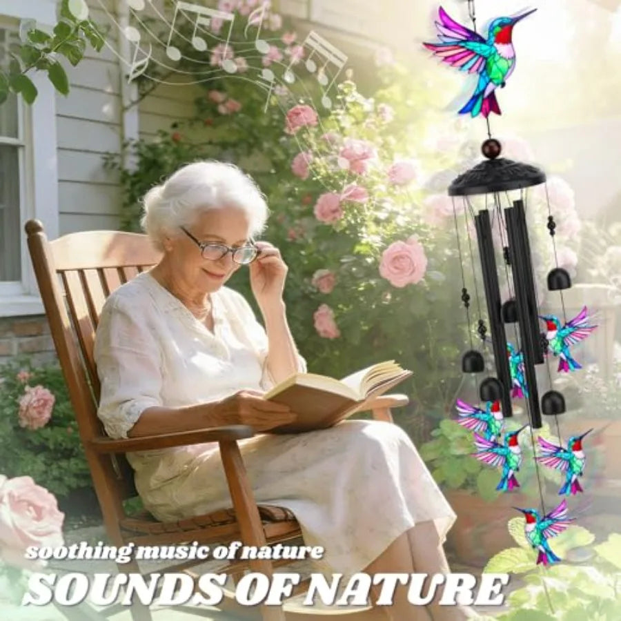Hummingbird Wind Chimes Metal Wind Chimes Outdoor