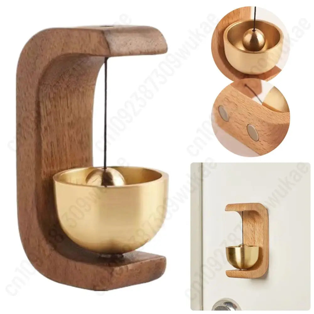 Hanging Wood Doorbell Chime Magnetic Loud Door Bell